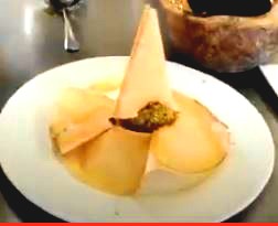 Roccia di sarduzze di Selinunte al pesto di pistacchi della Valle del Platani