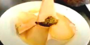 Roccia di sarduzze di Selinunte al pesto di pistacchi della Valle del Platani